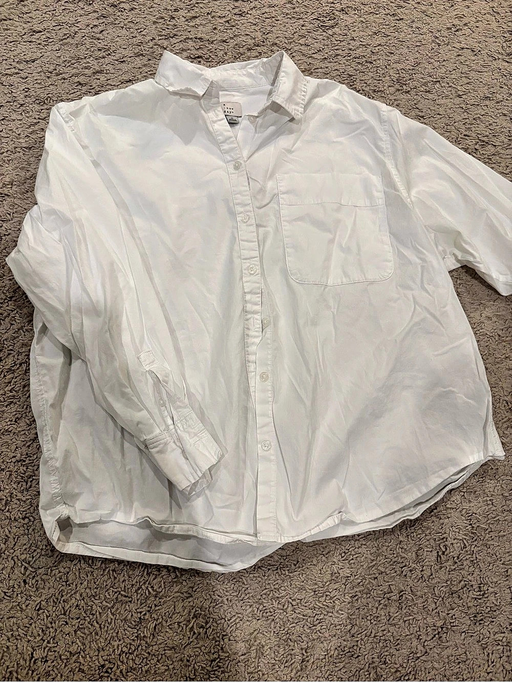 a new day Button Down Shirt in White Size Medium